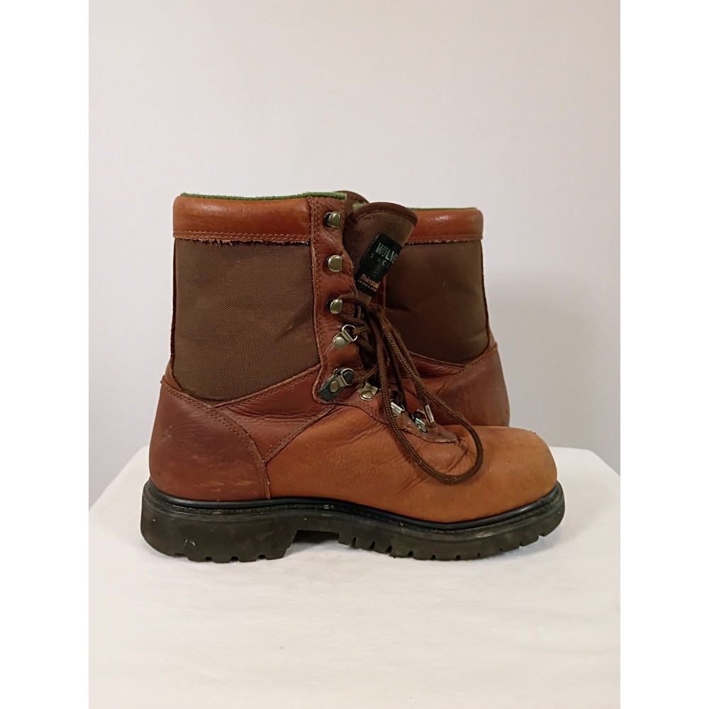Rugged Gorpcore Wolverine Mens 9.5M Brown Leather GORE-TEX Thinsulate Work Boots